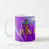 Mug GOLD CADUCEUS SYMBOLE INFIRMIÈRE ENREGISTRÉ Purple (Gauche)