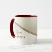 Mug Gold Christmas Bells Fête Musique (Devant gauche)