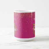Mug Gold Confetti Script 50 & Fabuleux sur le rose cha (Centre)