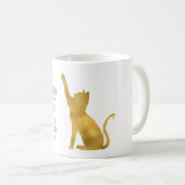 Mug Gold Crazy Cat Lady (Devant droit)