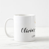 Mug Gold Crown Etablissez l'année du Christening Godmè (Gauche)