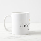 Mug Gold Crown Etablissez l'année du Christening Parra (Gauche)