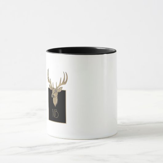 Mug Gold Deer Head (Centre)