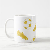 Mug Gold Elegant Classic Soccer Nettoie Ball (Gauche)