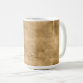 Mug Gold Glam Glitz Parties scintillant Coeur d'amour (Devant droit)