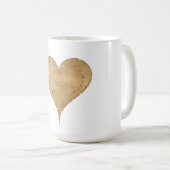 Mug Gold Glam Parties scintillant Love Heart (Devant droit)
