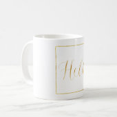 Mug Gold Glitz Bonjour (Devant gauche)