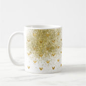Mug Gold Glitzy Hearts Faire Ce Que Vous Aimez (Gauche)