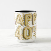 Mug Gold Happy 40e anniversaire (Centre)