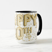 Mug Gold Happy 40e anniversaire (Devant droit)