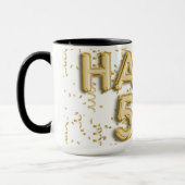 Mug Gold Happy 50e anniversaire (Gauche)