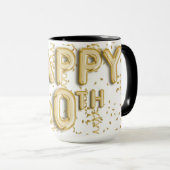 Mug Gold Happy 60e anniversaire (Devant droit)