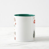 Mug Gold Joyeux Noël Salutation Cosy Hiver Collage (Centre)