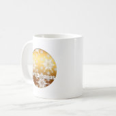 Mug Gold Joyeux Noël Snowflakes Musique blanche (Devant gauche)