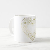 Mug Gold Lace Heart (Devant gauche)