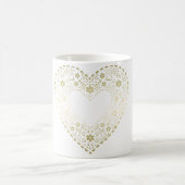 Mug Gold Lace Heart (Centre)
