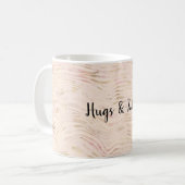 Mug Gold Lips Kiss rose Zebra Print      (Devant gauche)