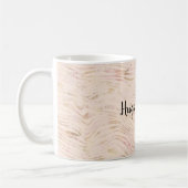 Mug Gold Lips Kiss rose Zebra Print      (Gauche)