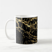 Mug Gold Marbling Texture : Elément Design Luxe (Gauche)