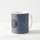 Mug Gold Moon et Stars Night Sky (Devant droit)