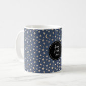 Mug Gold Moon et Stars Night Sky (Devant gauche)