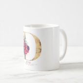 Mug Gold Parties scintillant D Monogramme Floral Bourg (Devant droit)