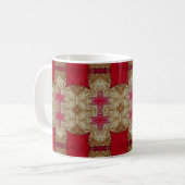 Mug Gold pattern cement wall closeabstract, ancient, a (Devant gauche)