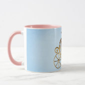 Mug Gold Princess Carriage Blue Storybook (Gauche)