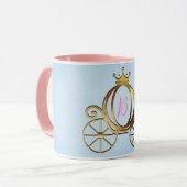 Mug Gold Princess Carriage Blue Storybook (Devant gauche)