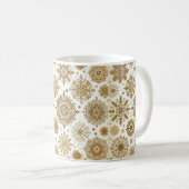 Mug Gold snowflakes (Devant droit)