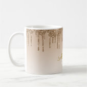 Mug Gold Sparkle Parties scintillant Luxe Monogramme N (Gauche)