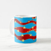 Mug Gold Stars Ciel patriotique Thunder_Cove (Devant gauche)