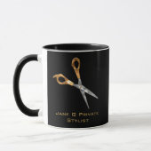 Mug Gold Styliste personnalisée (Gauche)