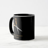 Mug Gold Styliste personnalisée (Devant gauche)