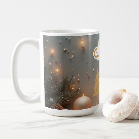 Mug Gold treess (Avec donut)