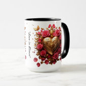Mug "Golden Affection" (Devant droit)