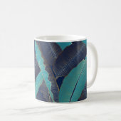 Mug Golden Banana Leaf : Motif de luxe. (Devant droit)