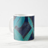 Mug Golden Banana Leaf : Motif de luxe. (Devant gauche)