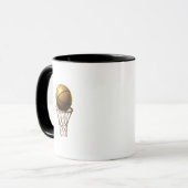Mug Golden Basketball & Hoop Design (Devant gauche)