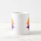 Mug Golden Boho Mandala Sun Mountain Sunset Reflection (Centre)