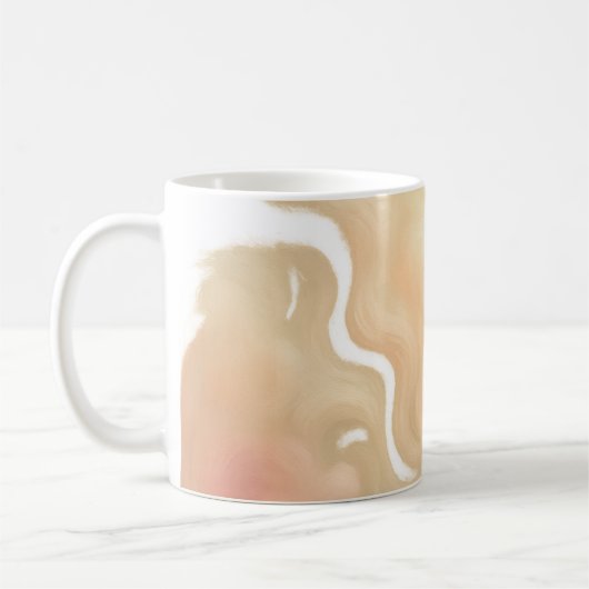 Mug Golden Cloud Whispers Abstract (Gauche)