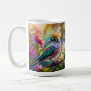 Mug Golden Crested Green Headed Finch Imaginaire Oisea