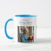 Mug Golden Cross and Flowers Memorial Keepsake (Gauche)