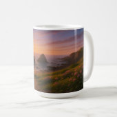 Mug Golden Drift : Coucher de soleil sur Fleur sauvage (Devant droit)