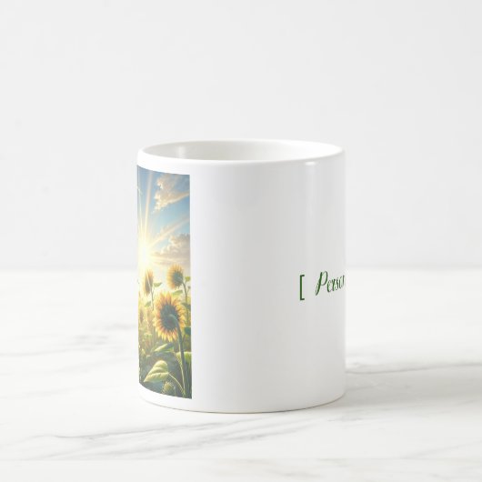 Mug Golden Embrace Tournesol personnalisable (Centre)