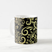 Mug golden floral  (Devant gauche)