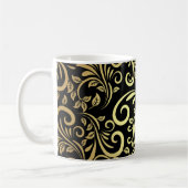 Mug golden floral  (Gauche)