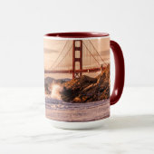Mug Golden gate bridge de plage de Baker (Devant droit)