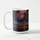 Mug Golden Gate Bridge Feu d'artifice de l'indépendanc (Gauche)