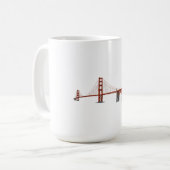 Mug Golden Gate Bridge : modèle 3D : (Devant gauche)